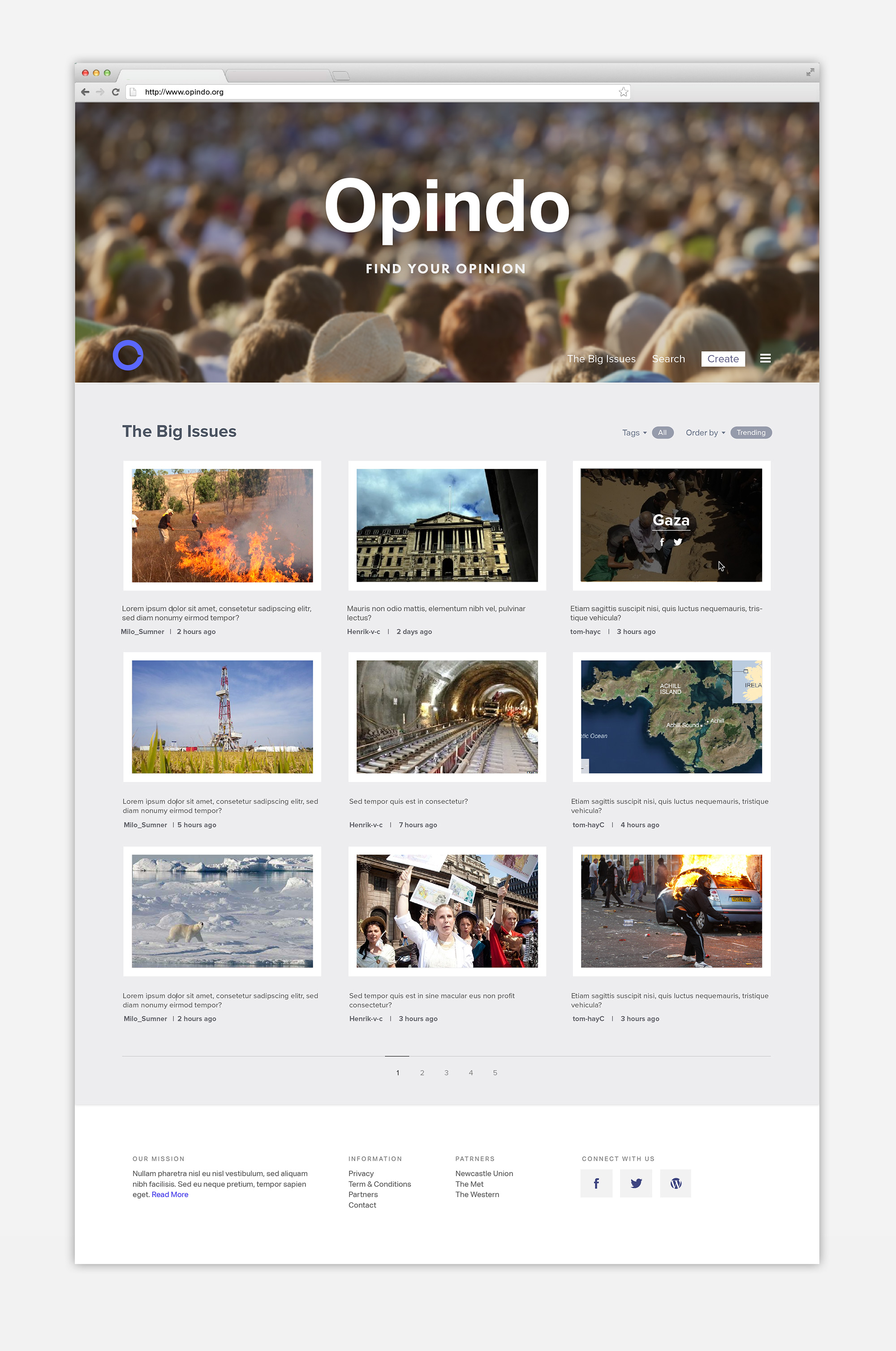Opindo Website